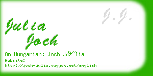 julia joch business card